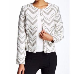 1.State zip up blazer